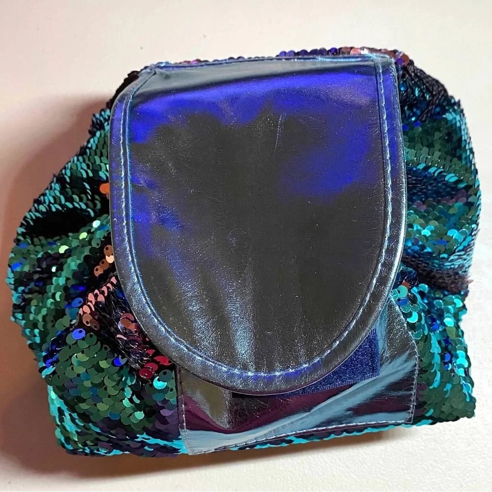 NEW Mermaid Sequin Drawstring Makeup Toiletry Bag